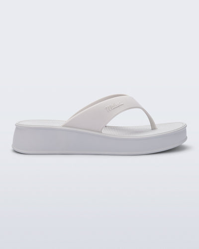Melissa Sun Flip Flop Flatform White
