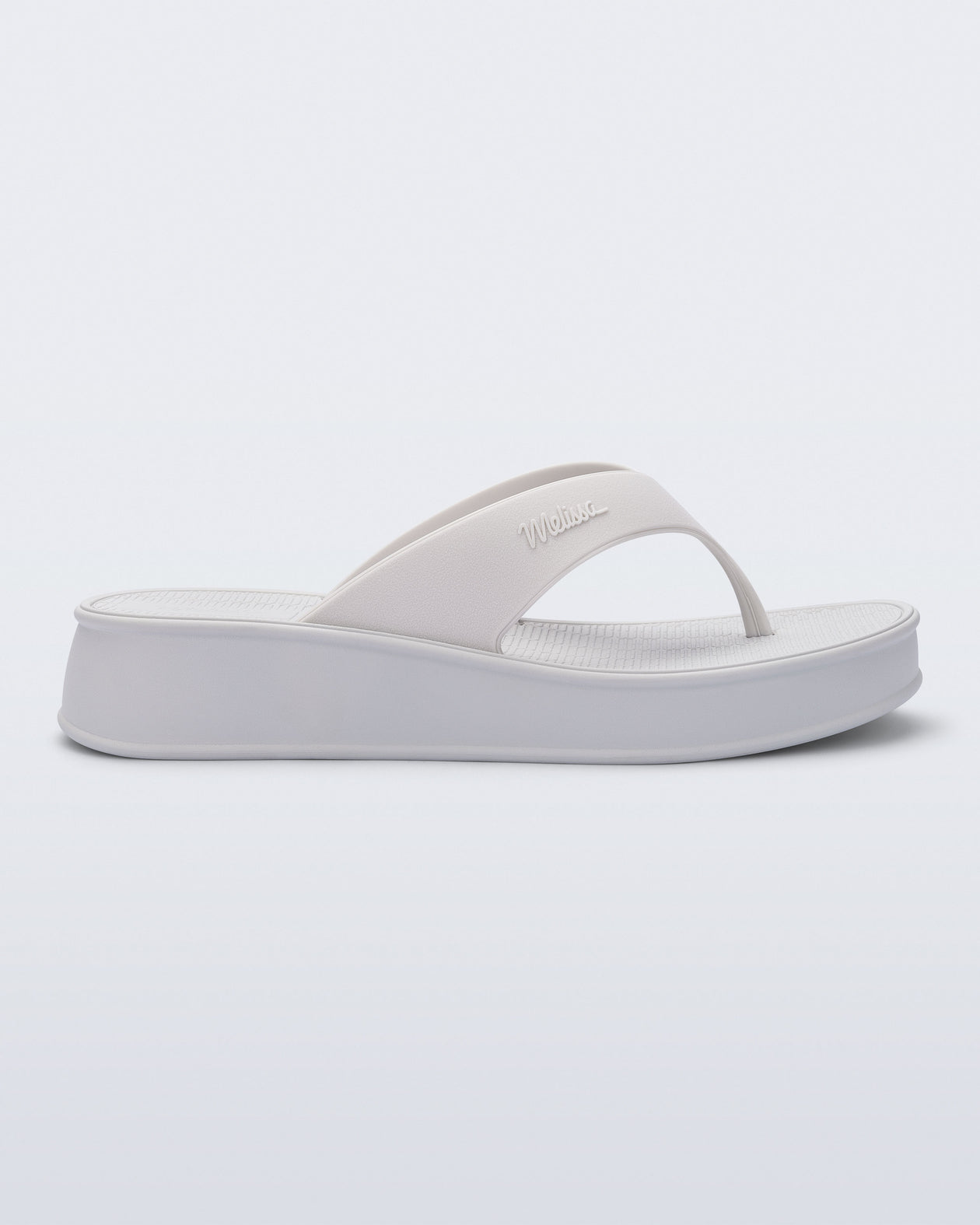 Melissa Sun Flip Flop Flatform White