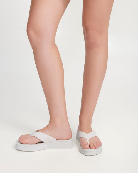 Melissa Sun Flip Flop Flatform White