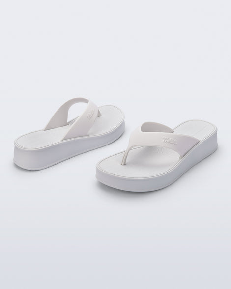 Melissa Sun Flip Flop Flatform White