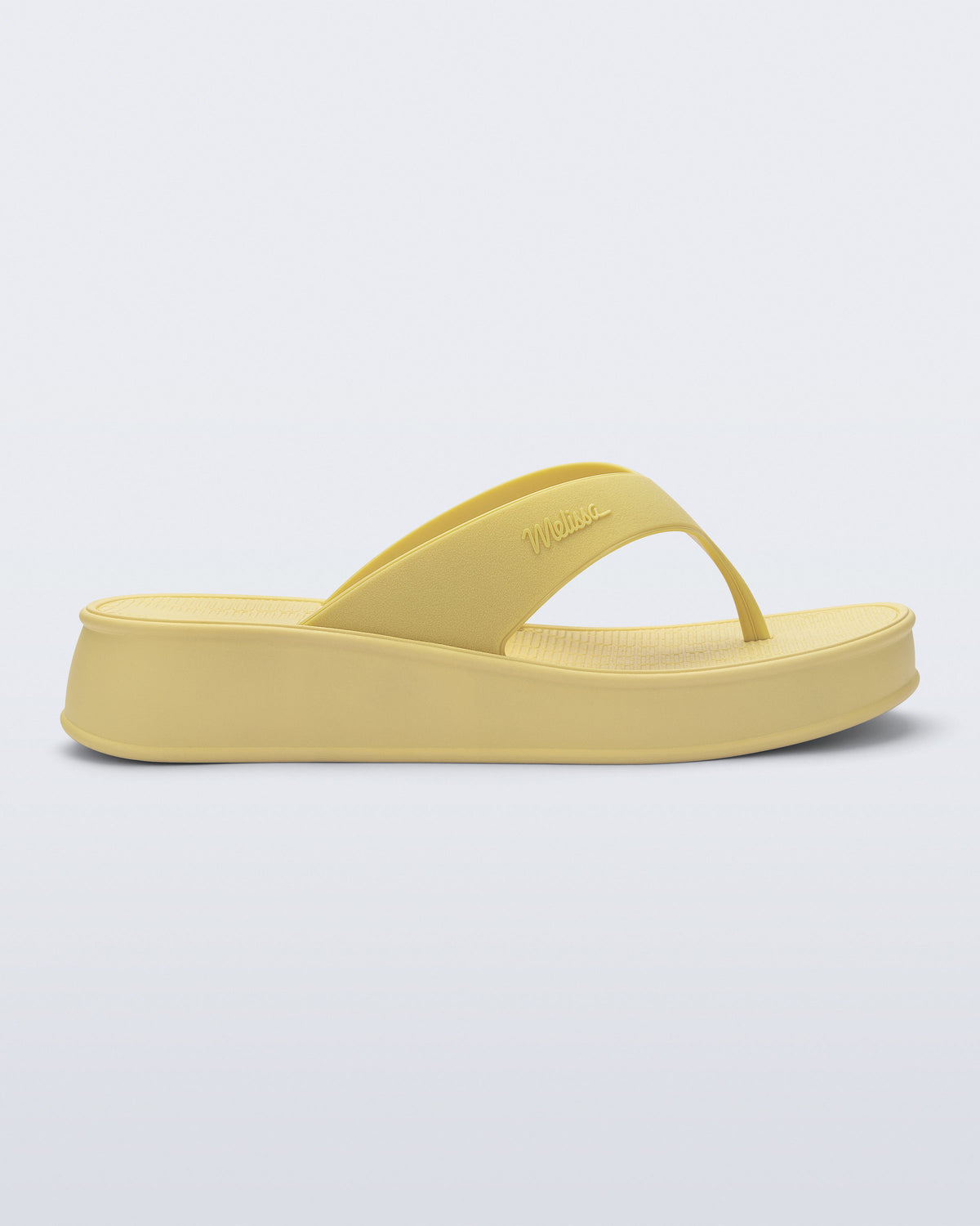 Melissa Sun Flip Flop Flatform Yellow