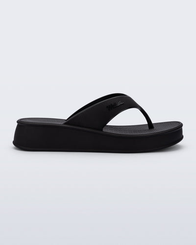 Melissa Sun Flip Flop Flatform Black
