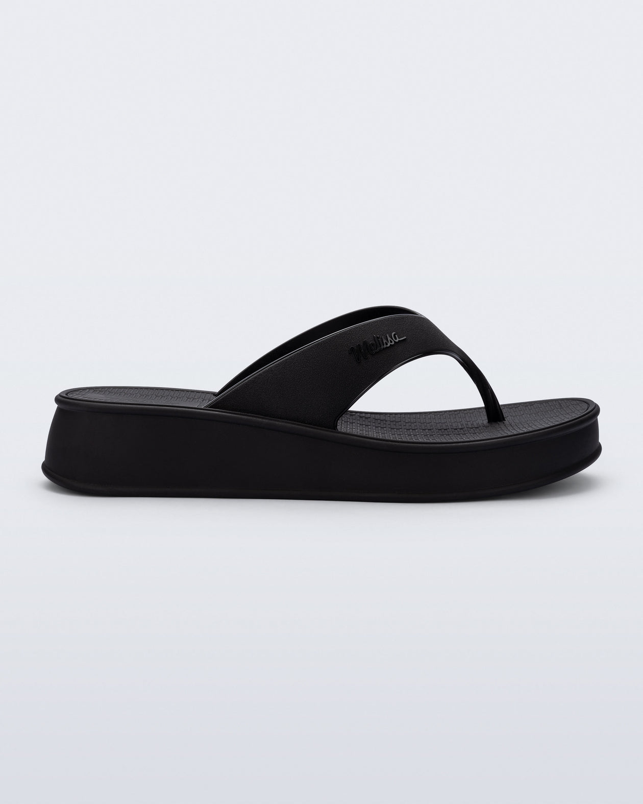 Melissa Sun Flip Flop Flatform Black