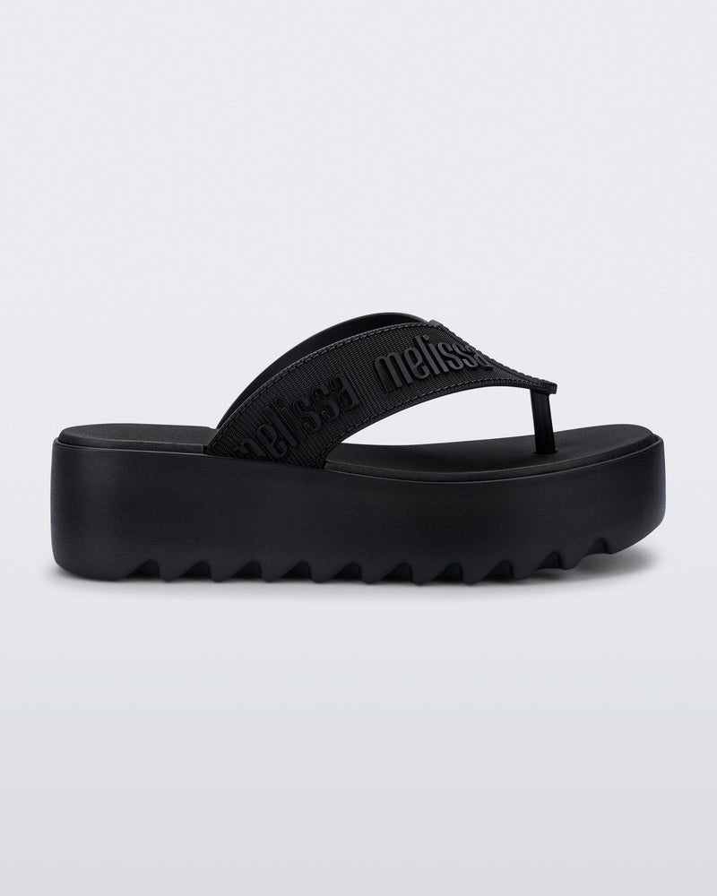 Melissa M Lover Thong Platform Black