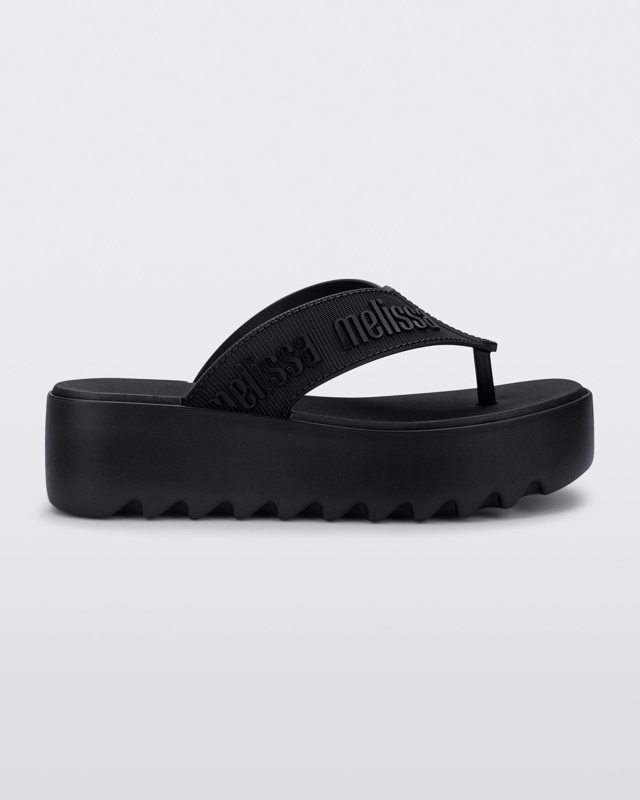 Melissa M Lover Thong Platform Black