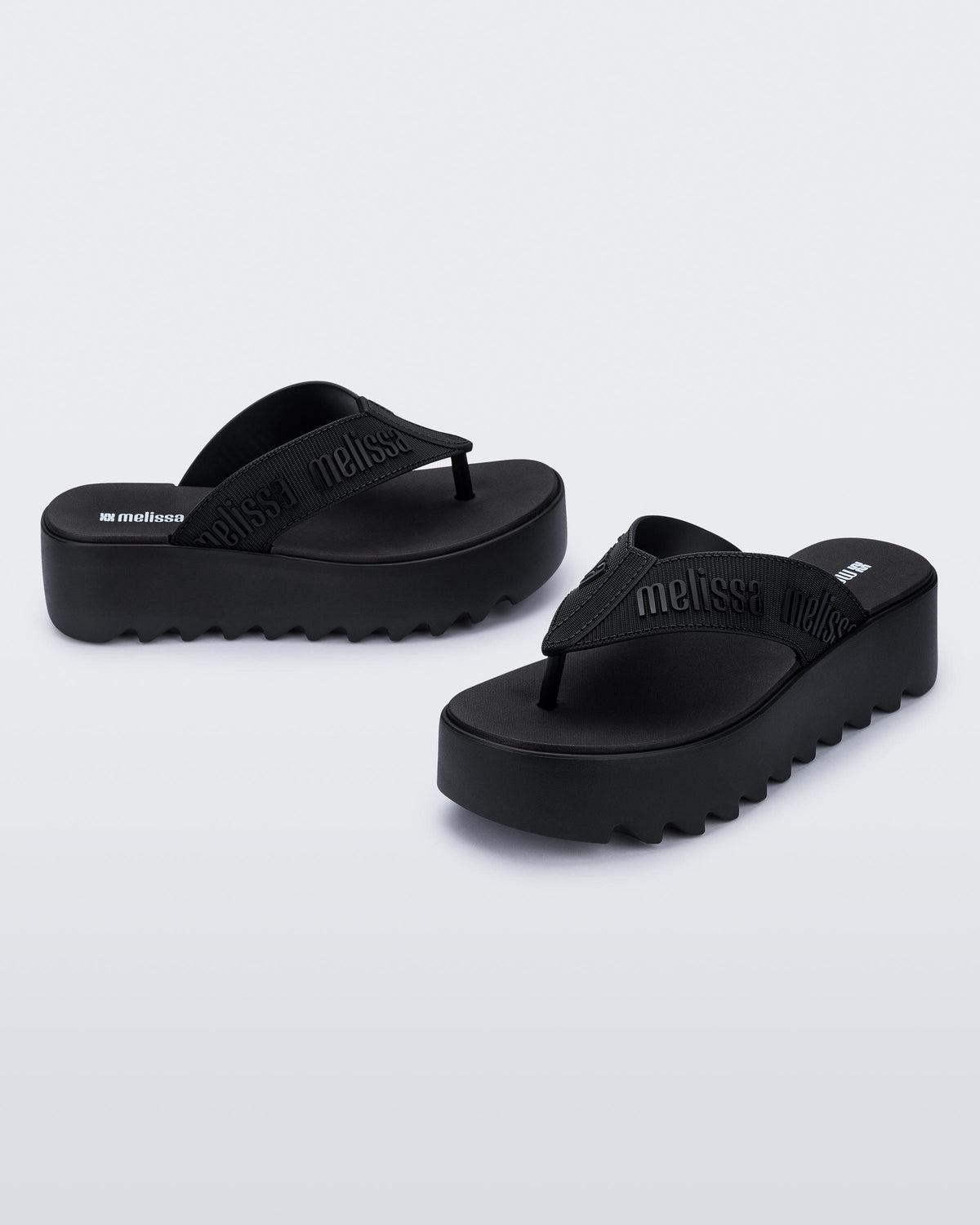 Melissa M Lover Thong Platform Black