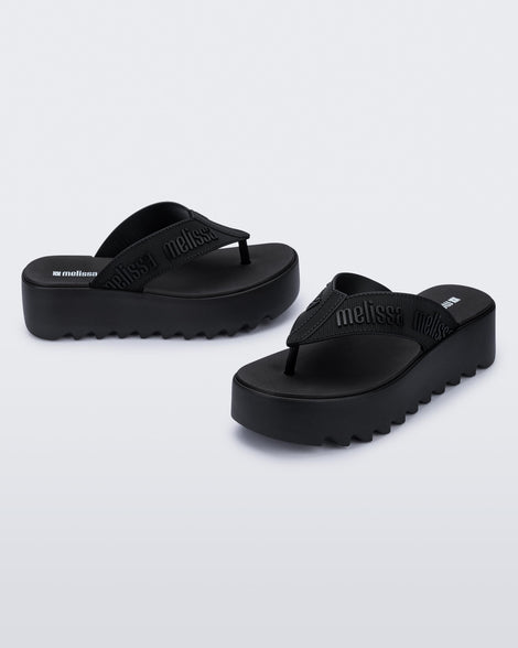 Melissa M Lover Thong Platform Black