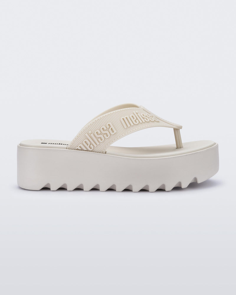 Melissa M Lover Thong Platform Beige