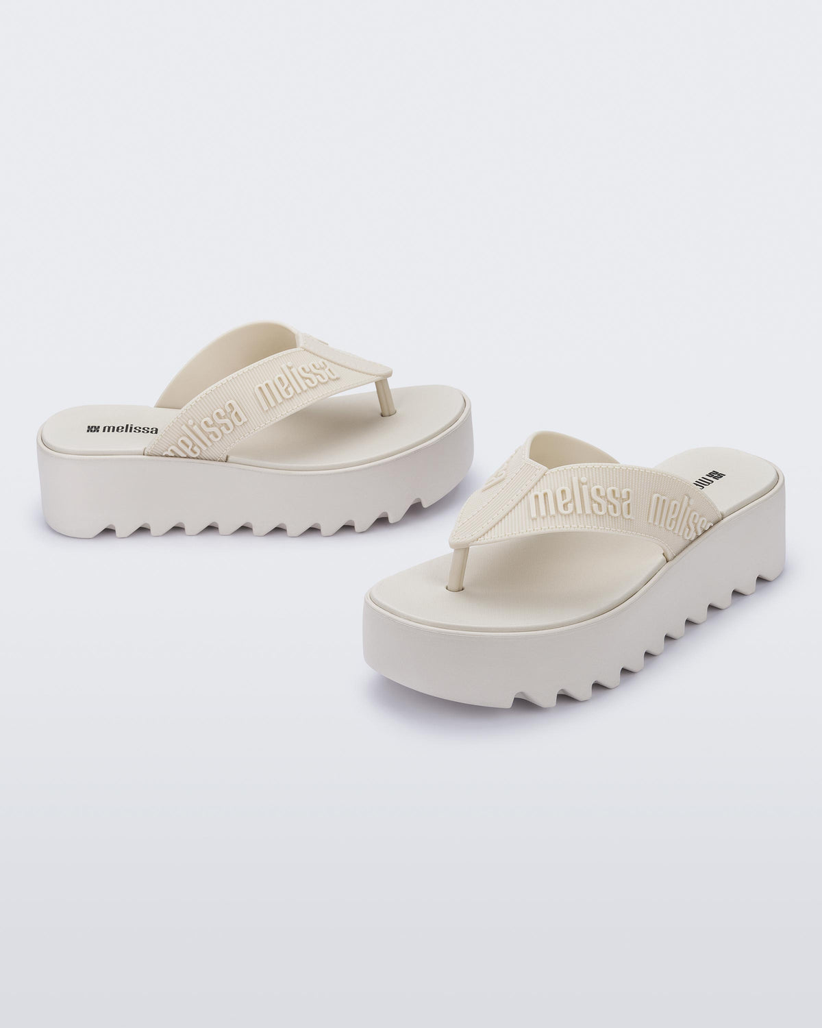 Melissa M Lover Thong Platform Beige
