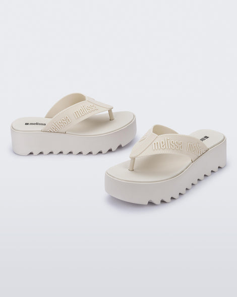 Melissa M Lover Thong Platform Beige