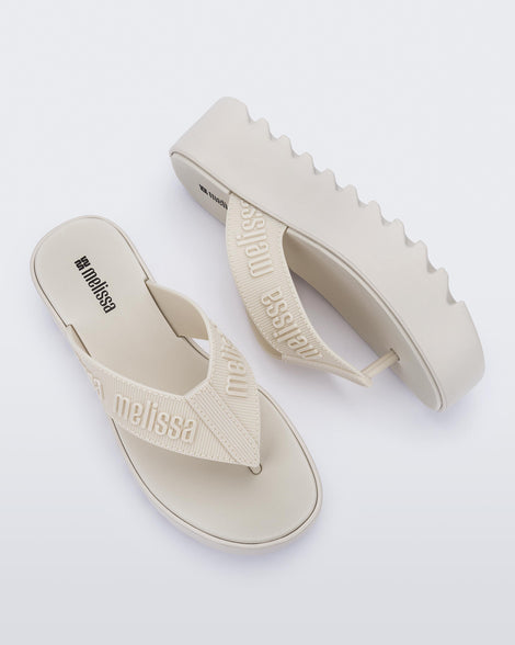 Melissa M Lover Thong Platform Beige