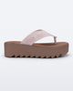Melissa M Lover Thong Platform Brown/Pink