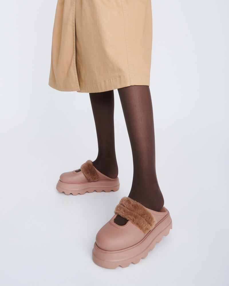 Melissa Clog Platform Warm Matte Brown