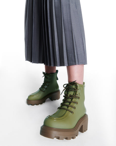 Melissa Track Boot Green/Brown