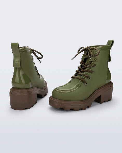 Melissa Track Boot Green/Brown