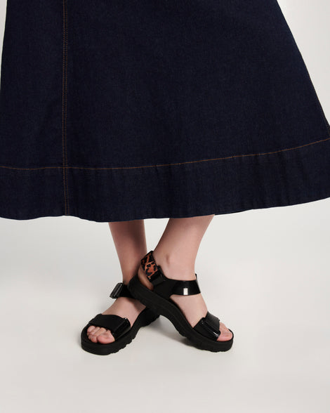 Melissa Kick Off Sandal Low Black