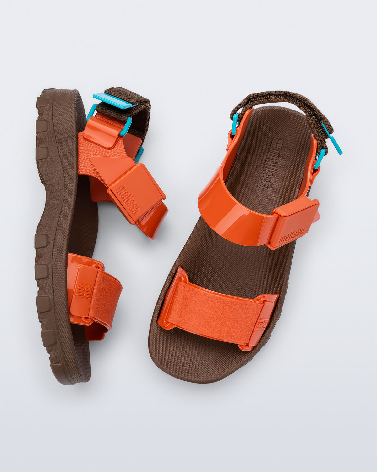 Melissa Kick Off Sandal Low Brown/Orange