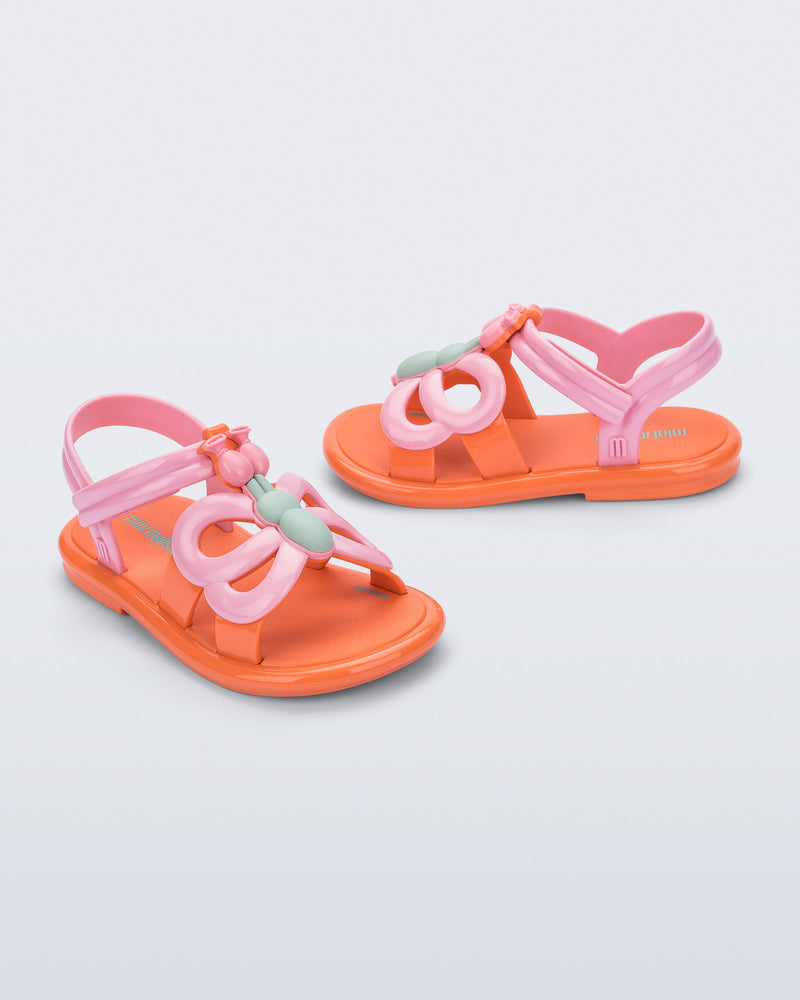 Mini Melissa Hip Butterfly Orange/Pink