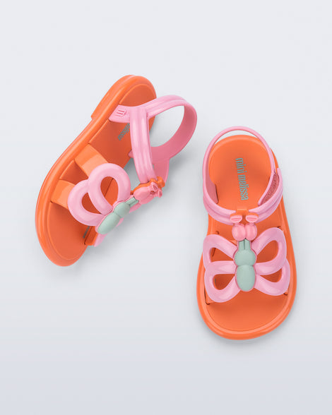 Mini Melissa Hip Butterfly Orange/Pink