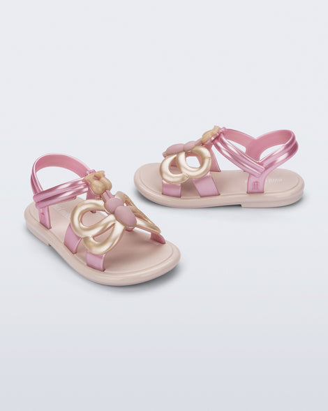 Mini Melissa Hip Butterfly Beige/Pink