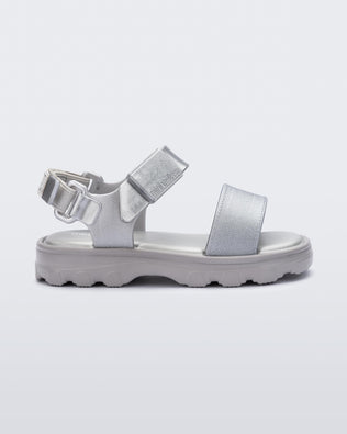 Product element, title Kick Off Sandal in Silver
 price €65,00