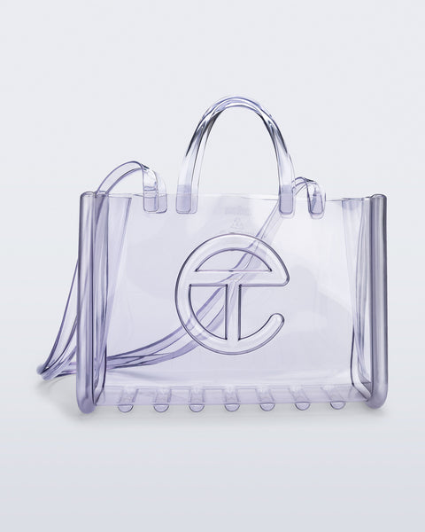 バッグ MELISSA LARGE JELLY SHOPPER BAG + TELFAR Large Jelly Shopper in Chiaro | Melissa Shoes IT
