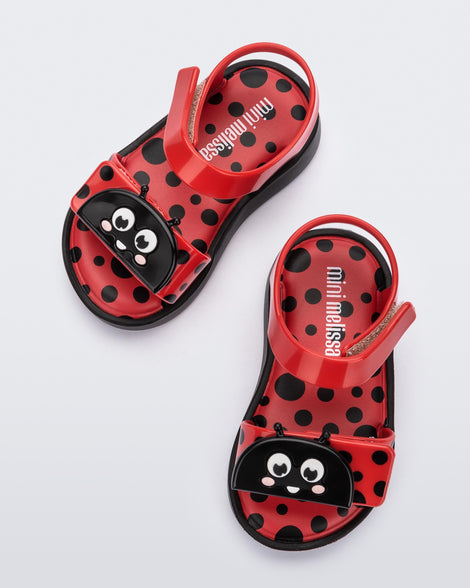 Mini Melissa Jump Bugs Red/Black Product Image 2