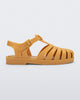 Side view of a matte caramel Possession kids fisherman sandal.