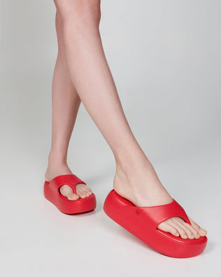 Product element, title Free Platform Thong in Red
 price €99,00