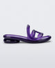 Side view of a purple Jelly Slide x Telfar.