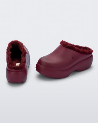 Product element, title Free Clog Fluffy Platform in Red
 price €89,40