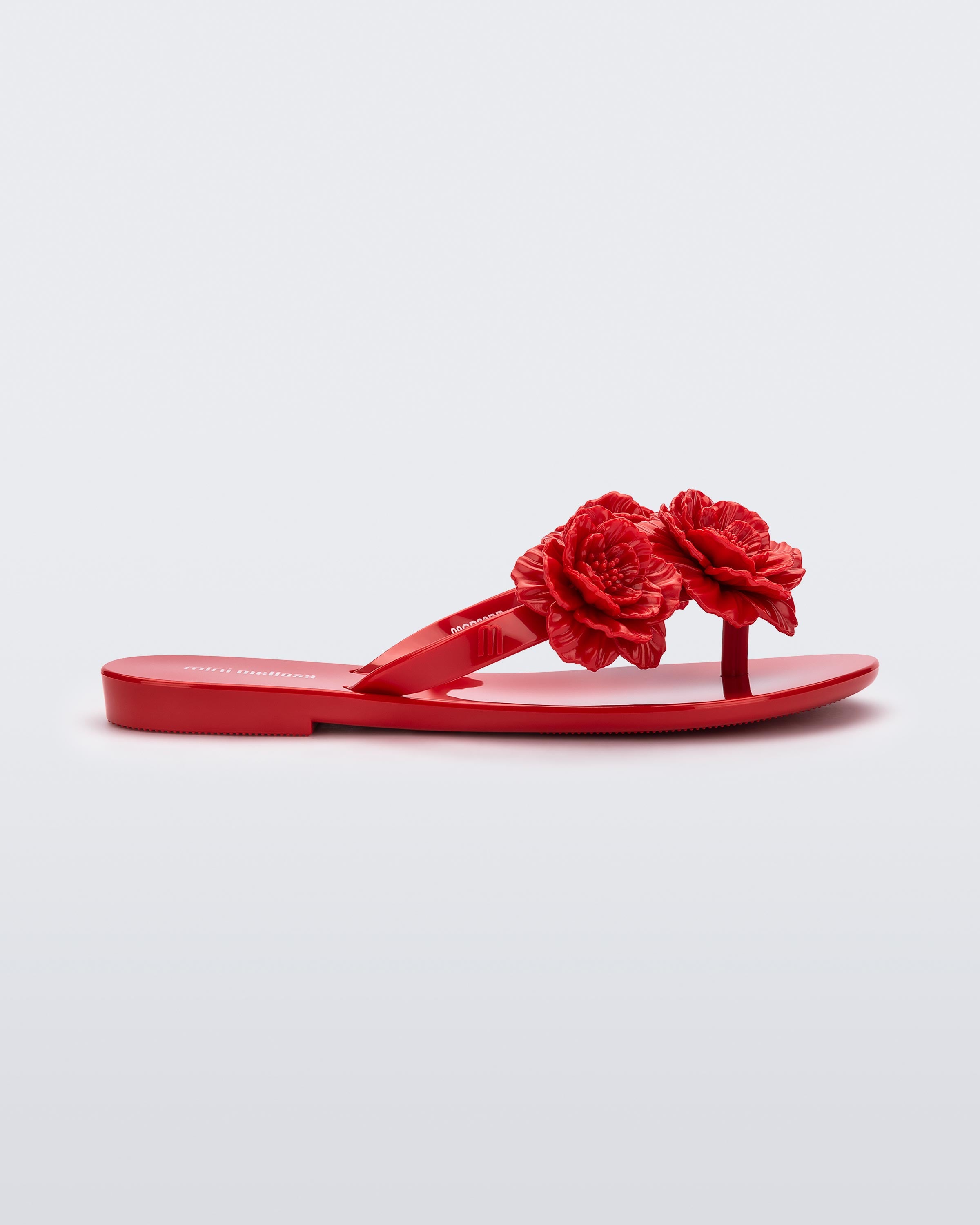 Campana Flat in Glitter Red for Kids | Mini Melissa Shoes ES