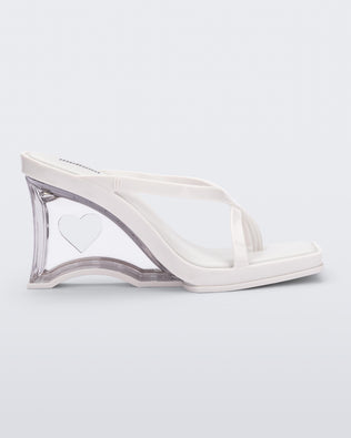 Product element, title Glass Heel in White
 price €104,30