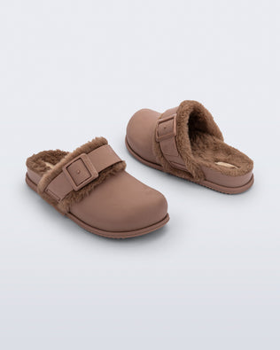 Product element, title Cozy Warm Clog en Marron
 price €129,00