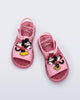 Top view of a pair of pink  Play Mickey & Minnie sandals