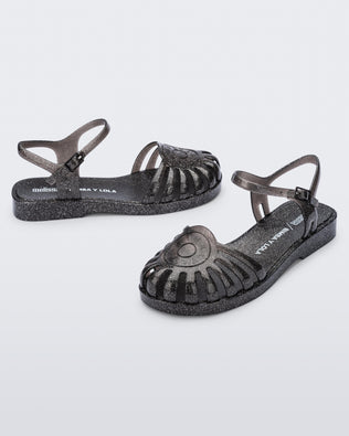 Product element, title Jelly Beach Sandal in Glitter Black
 price €89,00