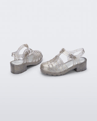 Product element, title Possession Heel in Clear/Glitter Gold
 price €55,00