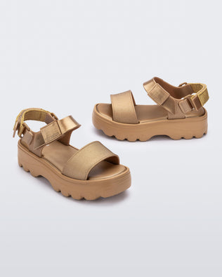 Product element, title Kick Off Sandal in Gold
 price €62,00