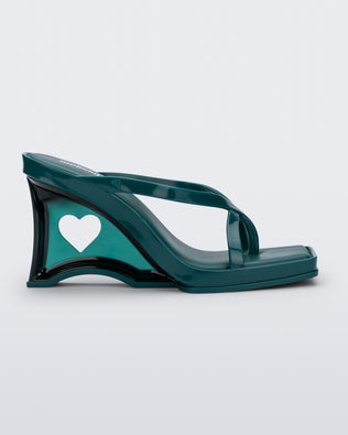 Product element, title Glass Heel in Green
 price €104,30