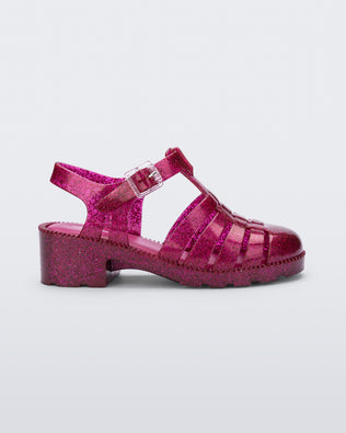 Product element, title Possession Heel in Glitter Dark Pink
 price €55,00