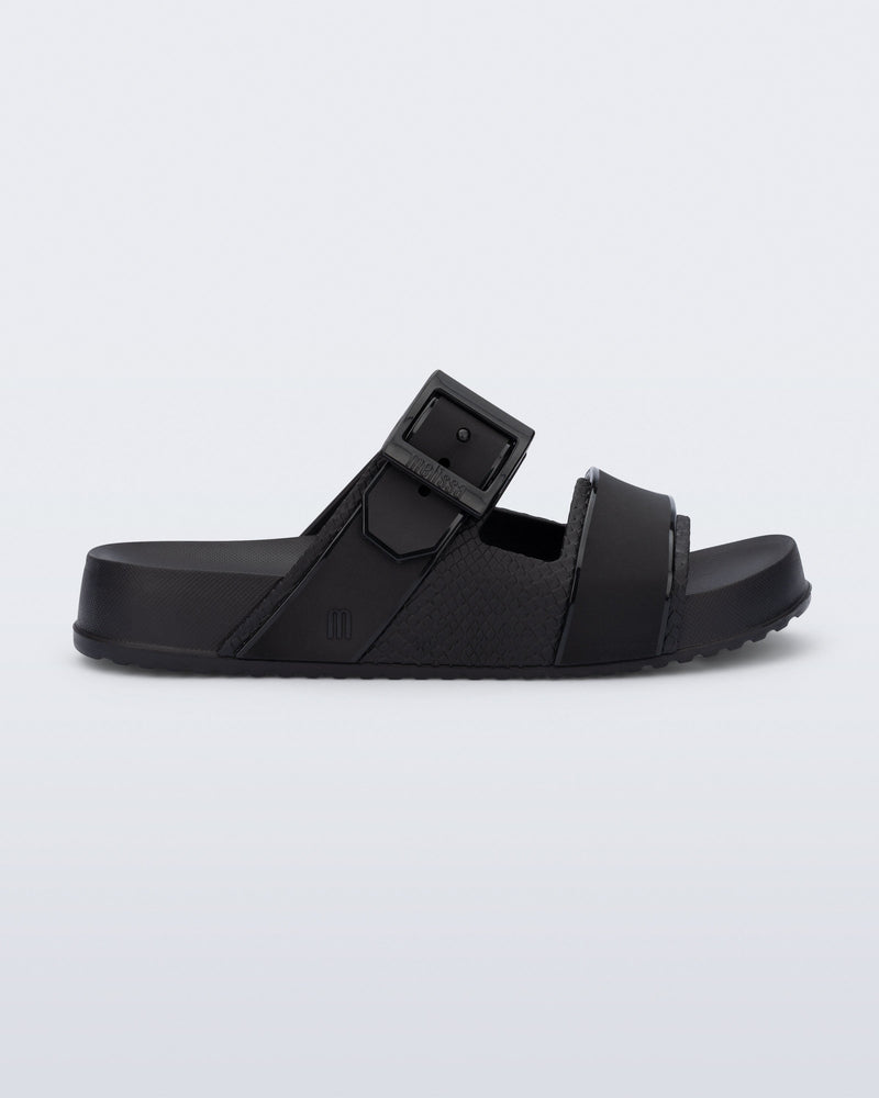 Side view of a black Cozy Connection slide